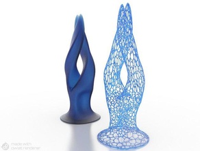 Skulptur 02 voronoi-Stil sladlp Skulpturen 3d print model - Mito3D