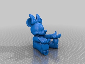 minnie mouse titulaire gadgets 3d print model - Mito3D