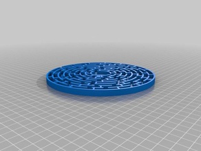 labirinto circular jogos 3d print model - Mito3D