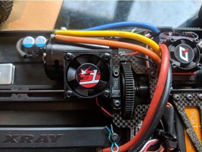 xray xb4 fan monte edin rc araç 2016 2017 2018 30 mm 30mm soğutma fanı motor araba teamxray 3d print model - Mito3D