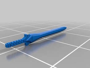 dx flashking personalizado espada brinquedo jogo os acessórios bandai flashman popy robô 3d print model - Mito3D