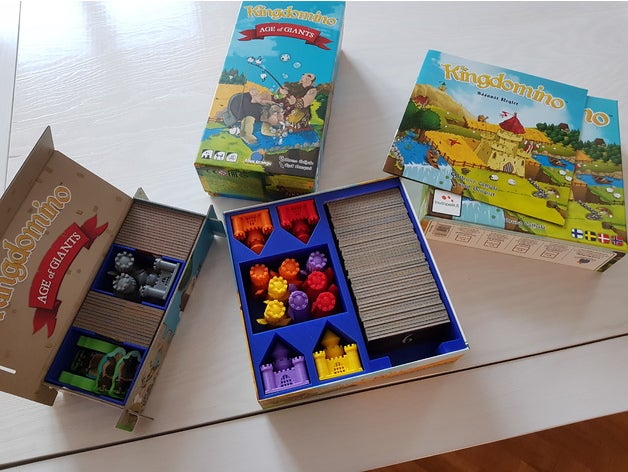 kingdomino yaş devler kutuları oyunlar boardgame boardgames ekler tahta oyunu yerleştirin kutusu eklemek 3D print model - Mito3D