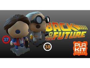 back future marty doc brown pack toys games dr emmet figurines mcfly miniatures movies plakit purakito steven universe toymaker 3d print model - Mito3D