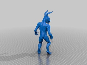 twisted coniglietto di pasqua creature 3d print model - Mito3D