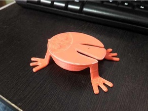 Zıplayan kurbağa 3d baskı yazıcı çizgi 360 autodesk fusion alanında tevo tarantula oyuncak 3d print model - Mito3D