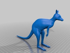 canguru animais 3d print model - Mito3D