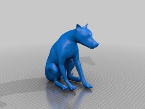 wolf les animaux 3d print model - Mito3D