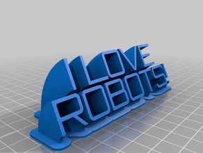 love robots office customized 3d print model - Mito3D