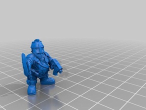 space dwarf warriors 3d printing 40k squats wargaming warhammer 3d print model - Mito3D