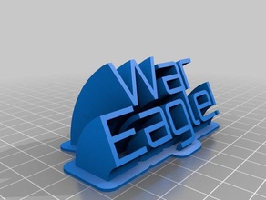 war eagle office customized 3d print model - Mito3D