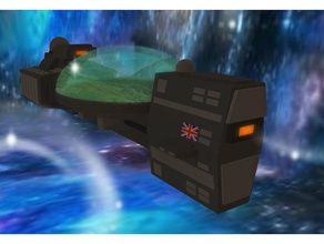 hmsn endeavor uzay donanması oyuncaklar oyunlar 3d print model - Mito3D
