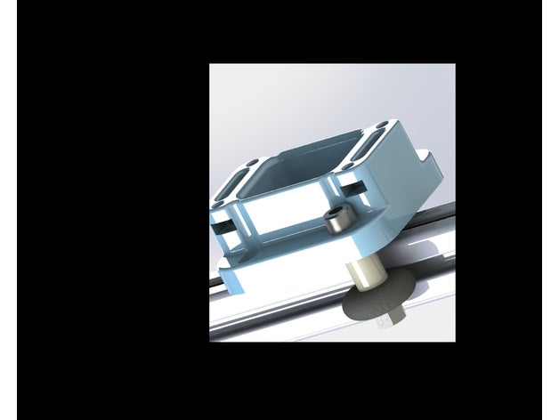 anet e10 gu&iacuteas perfil 2020 ruedas eje 3d Drucker Teile 3D print model - Mito3D