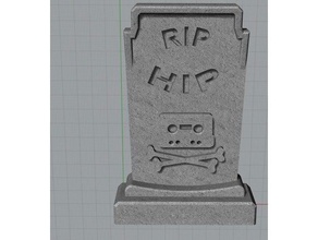 hipster mezar taşı heykeller 3d print model - Mito3D