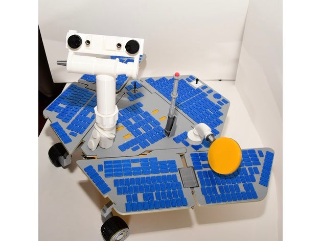 mars exploration rover opportunity spirit 3d printing mer mers nasa robot space 3D print model - Mito3D