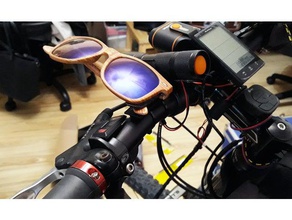 bicycle scooter sunglasses holder sport outdoors mount bike electric m365 clip xiaomi mijia 3d print model - Mito3D