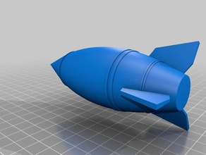 nave espacial simple 3d la impresión ciencia 3d print model - Mito3D