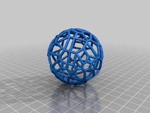 de voronoi la balle art 3d sculpture 3d print model - Mito3D