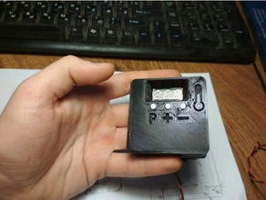 w1209 caso simples tampa posterior eletrônica relé 3d print model - Mito3D
