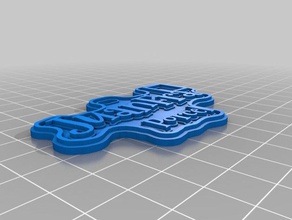 llavero juanfra Zeichen logos angepasst 3d print model - Mito3D