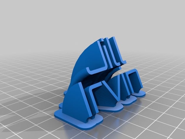 jill irvin placa com o nome office personalizado 3D print model - Mito3D