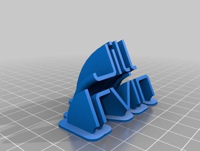jill irvin name plate office customized 3d print model - Mito3D