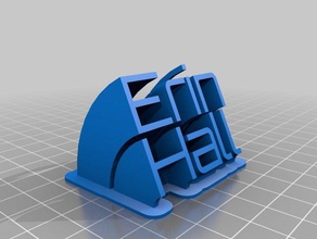 erin hall name plate office customized 3d print model - Mito3D