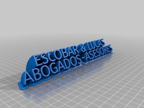 escobarylucas1 office personalizzato 3d print model - Mito3D