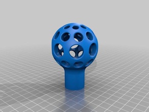 golf ball shift knob automotive fillet ford holes shifter shiftknob 3d print model - Mito3D