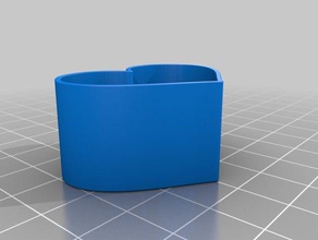 pequeño en forma de corazón la tapa del recipiente cuadro almacenamiento 3d print model - Mito3D