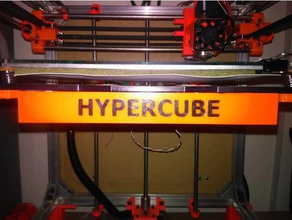 hypercube ar frente para cama 3d printer accessories argento 3d print model - Mito3D