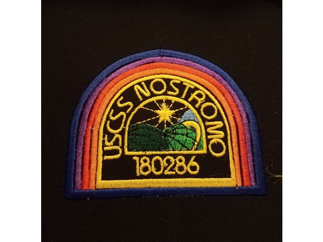 uscss nostromo logo alien de la broderie mode les étrangers vs predator couture 3D print model - Mito3D