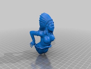 figurehead 3d printing girl girls rostrum 3d print model - Mito3D
