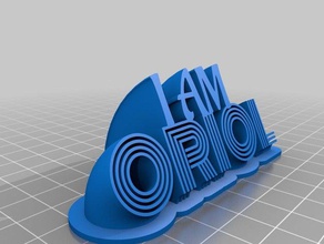 sou oriol sinais logotipos personalizado 3d print model - Mito3D