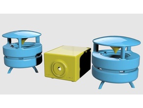 360 speaker audio creative enclosure speakers 3d print model - Mito3D