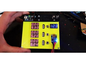 battery station charge tester 512 volt other 12v powersupply 18650 5v usb bettery charger lipo lithium 3d print model - Mito3D