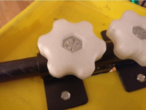 parametric knob hex bolts parts 3d print model - Mito3D
