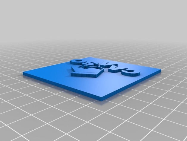 logo caaso 3d sinais logotipos barra 3D print model - Mito3D