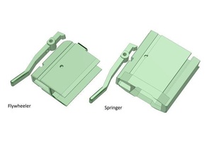 simplified mag release nerf half dart magazine adaptors sport outdoors clip mod 3d print model - Mito3D