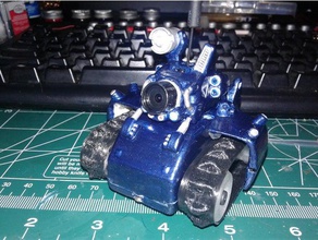 küçük sümüklüböcek gerçek rc tiny trak ışıkları açtı araçlar 3d print model - Mito3D