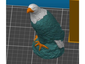 multi-color eagle statue sculptures 3d print model - Mito3D