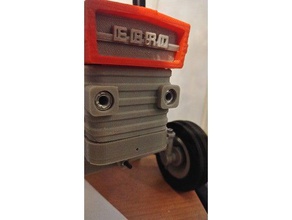 openrc tractor frontal de luz soporte led 5 mm hobby 3d print model - Mito3D