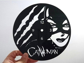 reloj catwoman arte 3d print model - Mito3D