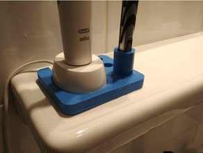 oral porte-brosse à dents la salle de bains accessoires le chargeur oral-b rasoir 3d print model - Mito3D