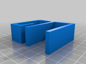 cable holder skarsta desk organization customized 3d print model - Mito3D