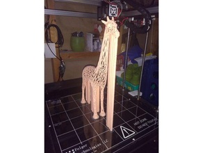 giraffe voronoi supports 300mm tall 3d printing 3d print model - Mito3D
