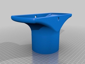 funel d'aspiration tuyau de 100mm bricolage 3d print model - Mito3D