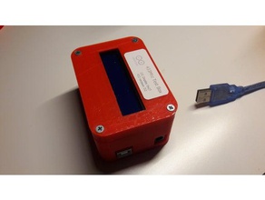 arduino pbox küçük projesi muhafaza kutusu uno elektronik 16x2 lcd durumda montaj 3d print model - Mito3D