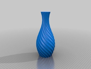 mi personalizados con curvas florero decoración 3d print model - Mito3D