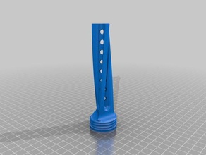 tri hoja de la daga cortó ti ajuste pequeñas impresoras hobby 3d print model - Mito3D