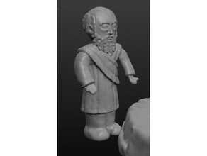 archimedes crown people figurine history math playset sculpture toy 3d print model - Mito3D